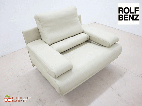 ROLF BENZ】ロルフベンツ 6500 1人掛けソファ ラウンジチェア ベージュ