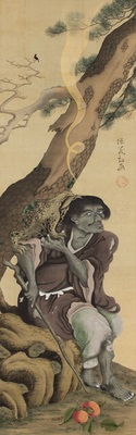 佐竹曙山「蝦蟇仙人図」｜秋田市立千秋美術館 収蔵品データベース