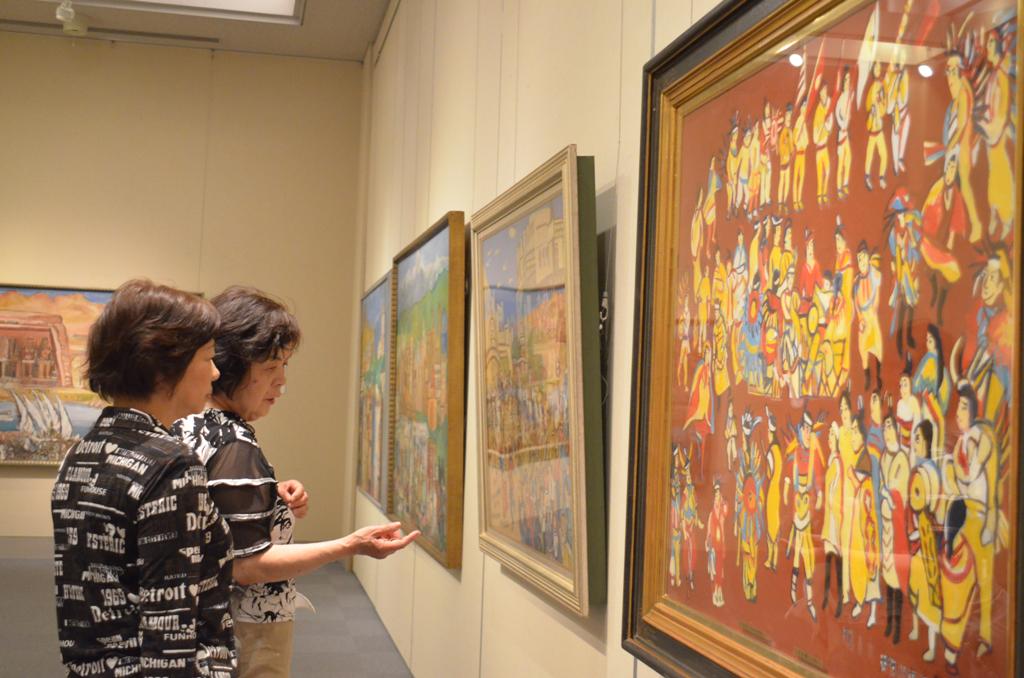 平成27年5月2日 市民美術センターで宮本順三さん生誕100年記念絵画展