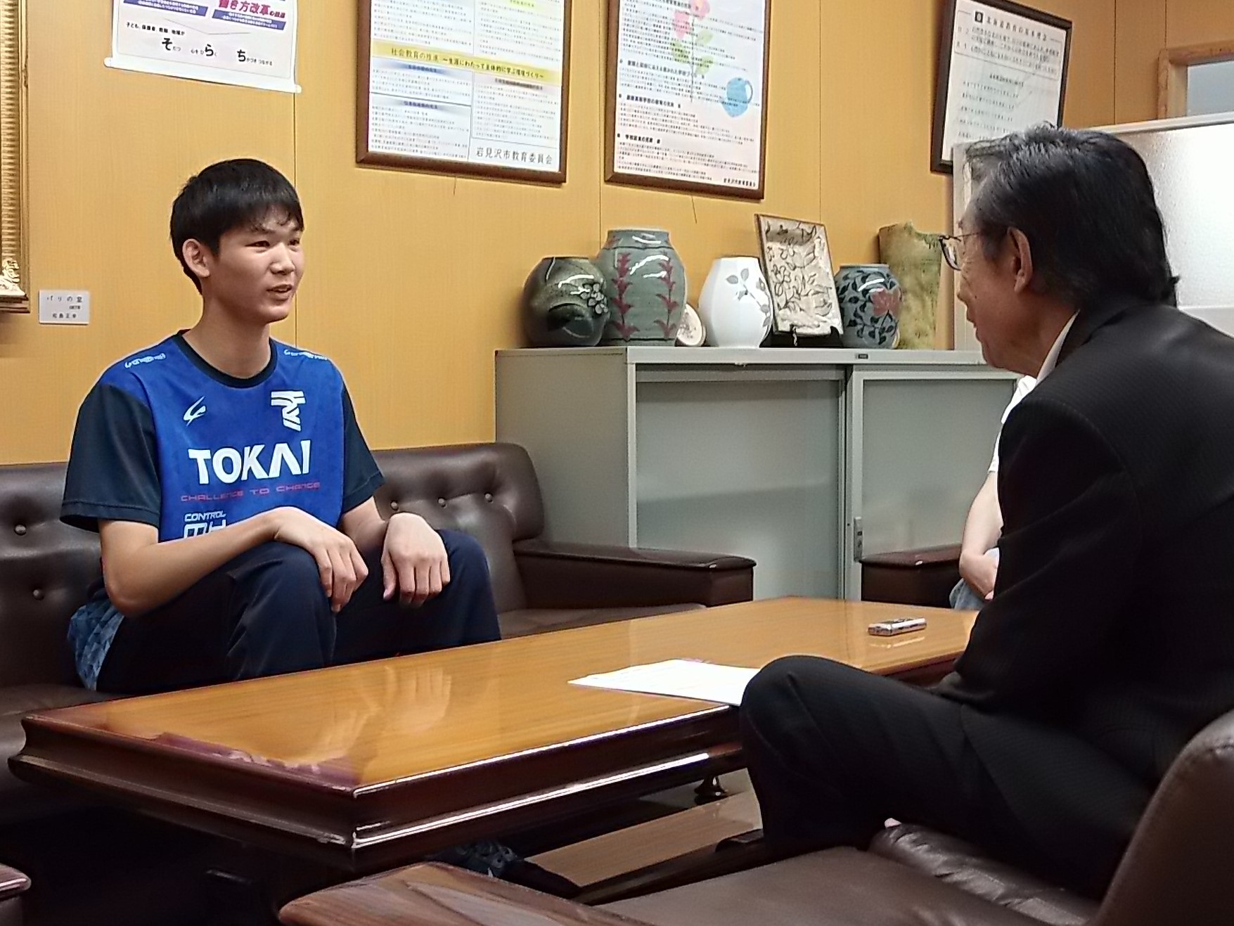 教育長表敬訪問（令和7年8月）／岩見沢市ホームページ