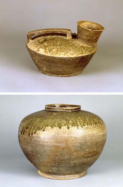 猿投灰釉短頸壺及び平瓶 (県有形(考古資料)) | 瀬戸市