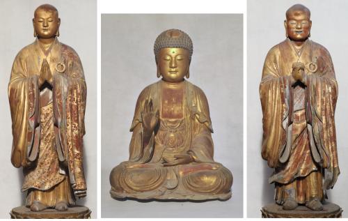 木造釈迦如来坐像及び大迦葉・阿難陀立像【もくぞうしゃかにょらいざ