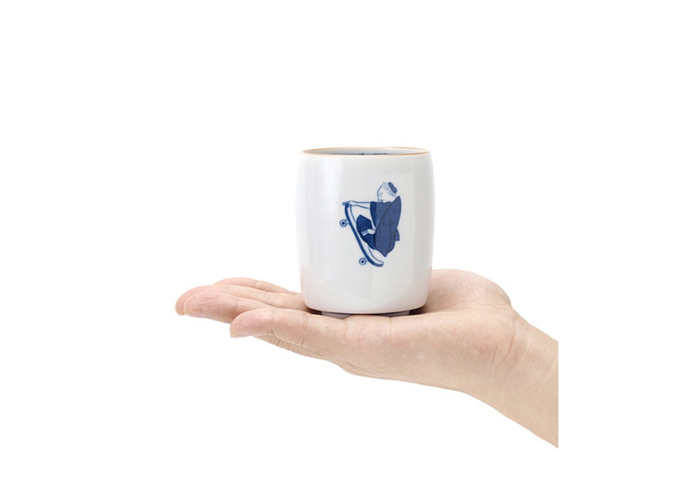 上出長右衛門窯 / かみでちょうえもんがま】湯呑 笛吹 / 馬術の商品