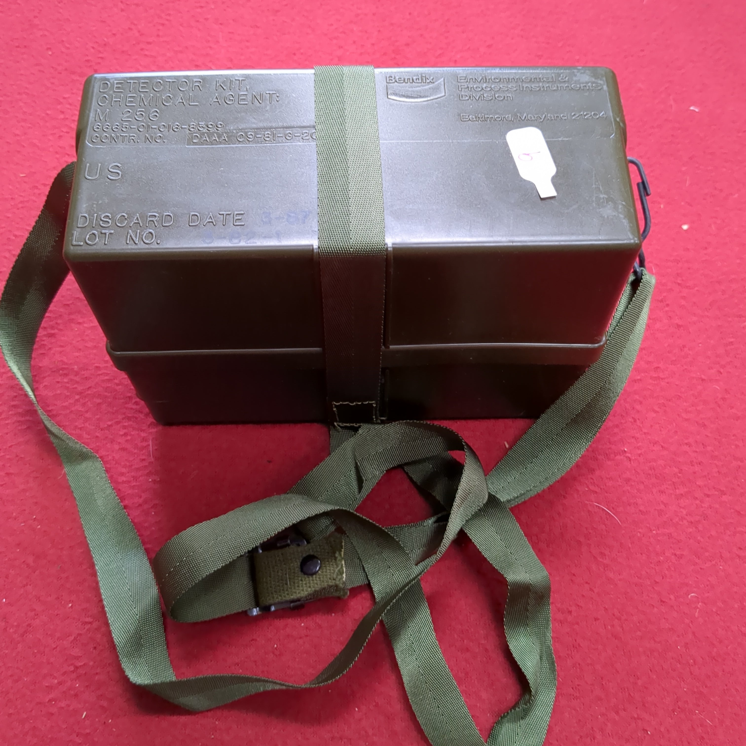 US Army M256A1 Chemical Detector Kit Complete in Box (11cc ca12-09