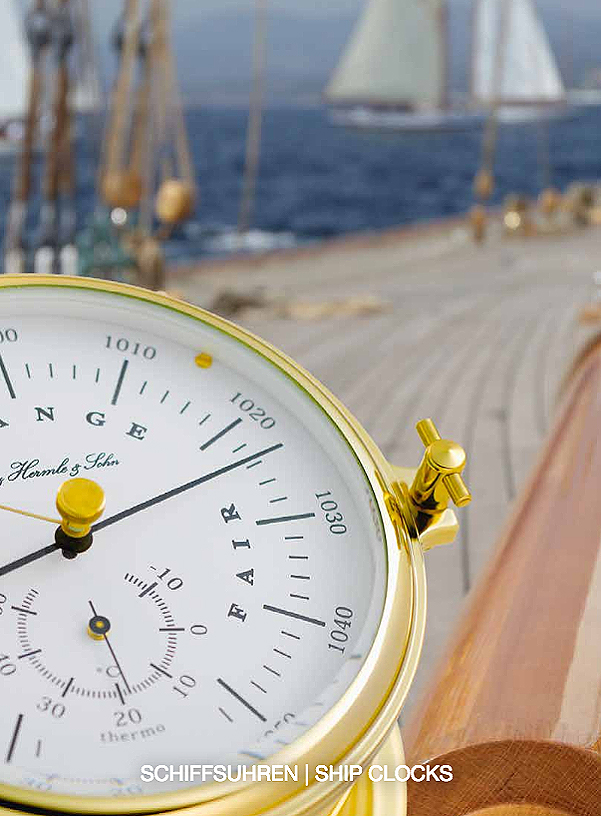 ドイツ・ヘルムレ社のSHIP CLOCK 船舶時計。ローマ字ダイヤル表示の