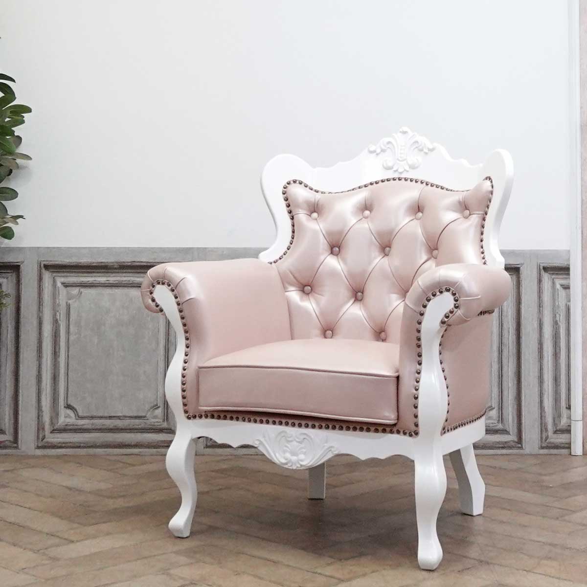 1人掛けソファ・アンティークテイスト E1166-1-18P9B 新着アンティーク