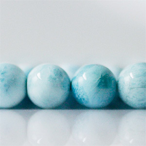 人間関係][癒やし]ラリマー(ブルーペクトライト) ビーズ2A 8mm