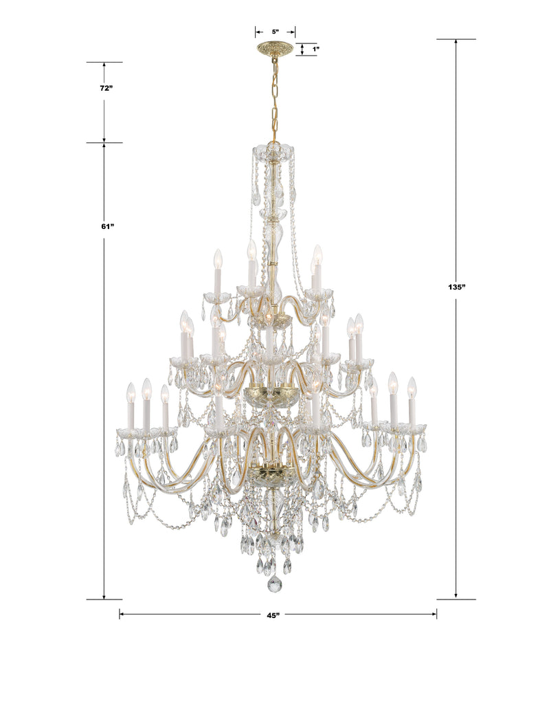 Traditional Crystal 45'' Chandelier – Crystorama