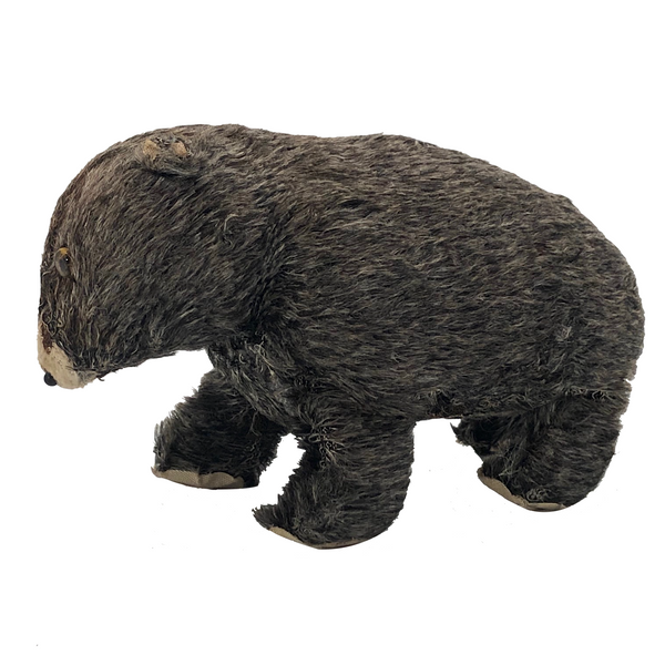 Furry Gray Bear Wind Up Toy, Made in Occupied Japan – critical EYE