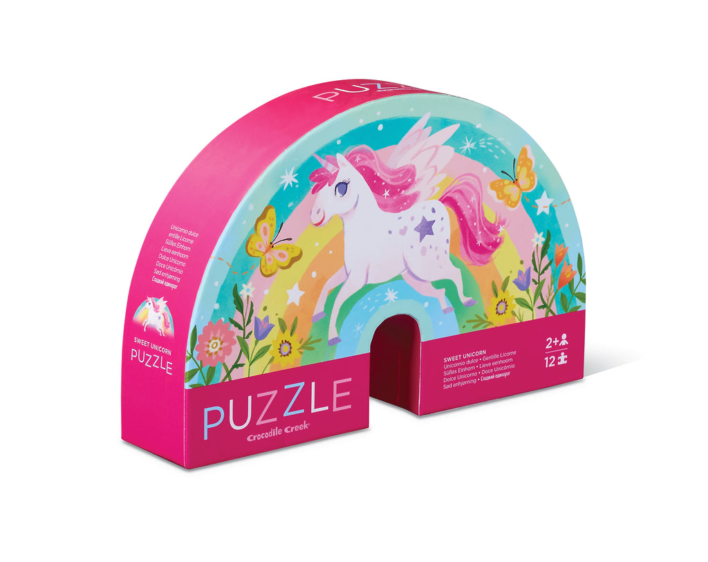 12-Piece Mini Puzzle - Sweet Unicorn – Crocodile Creek