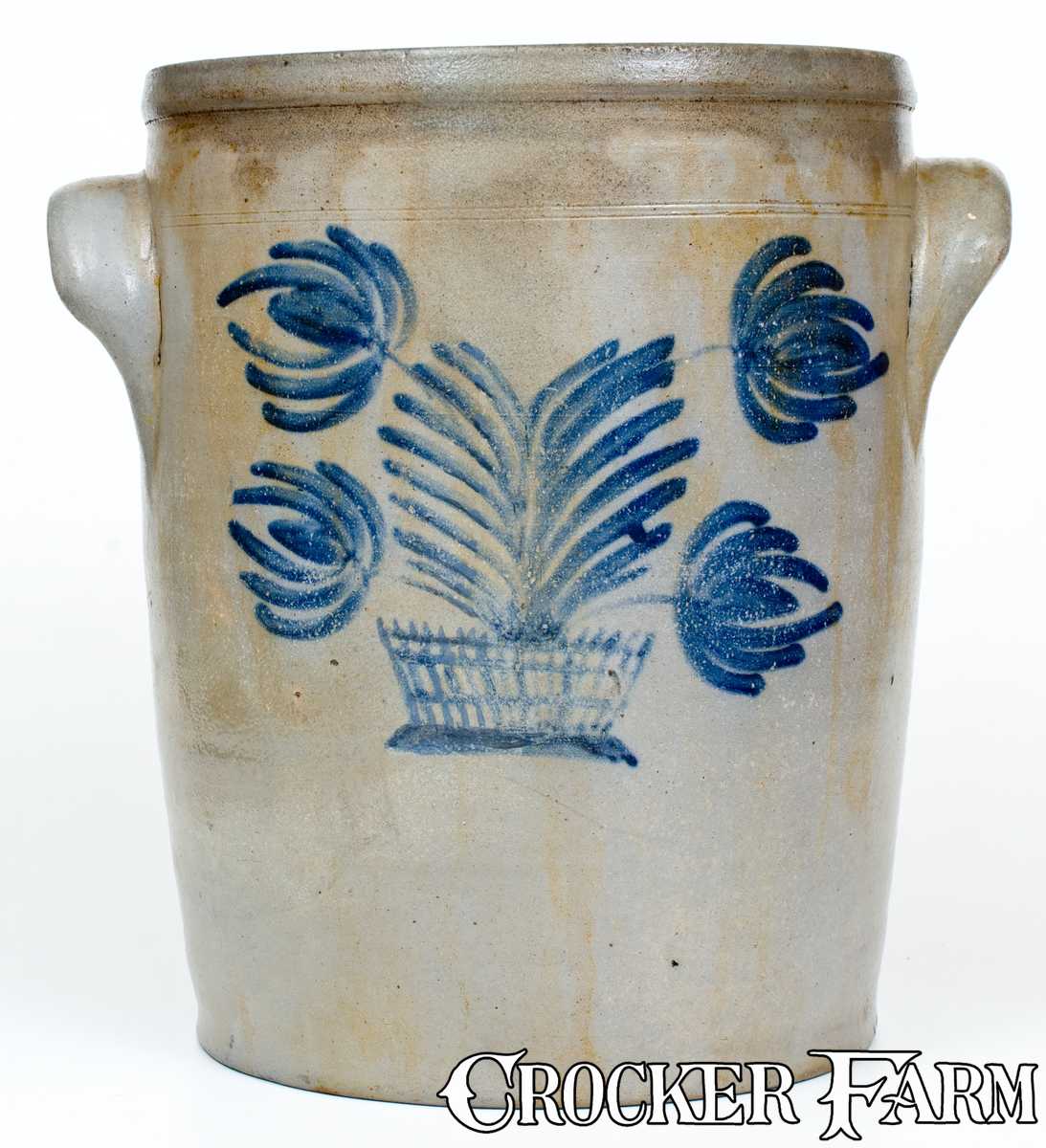 Rare Large-Sized H.H ZIGLER / NEWVILLE, PA Stoneware Jar -- Lot