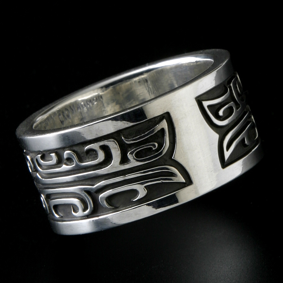 古代 龍 スターリング シルバー リング 9号～29号 指輪 極太 殷の