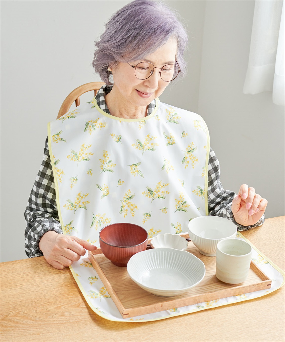 ココロcolor】お食事エプロン Life Style by cross marche｜クロス