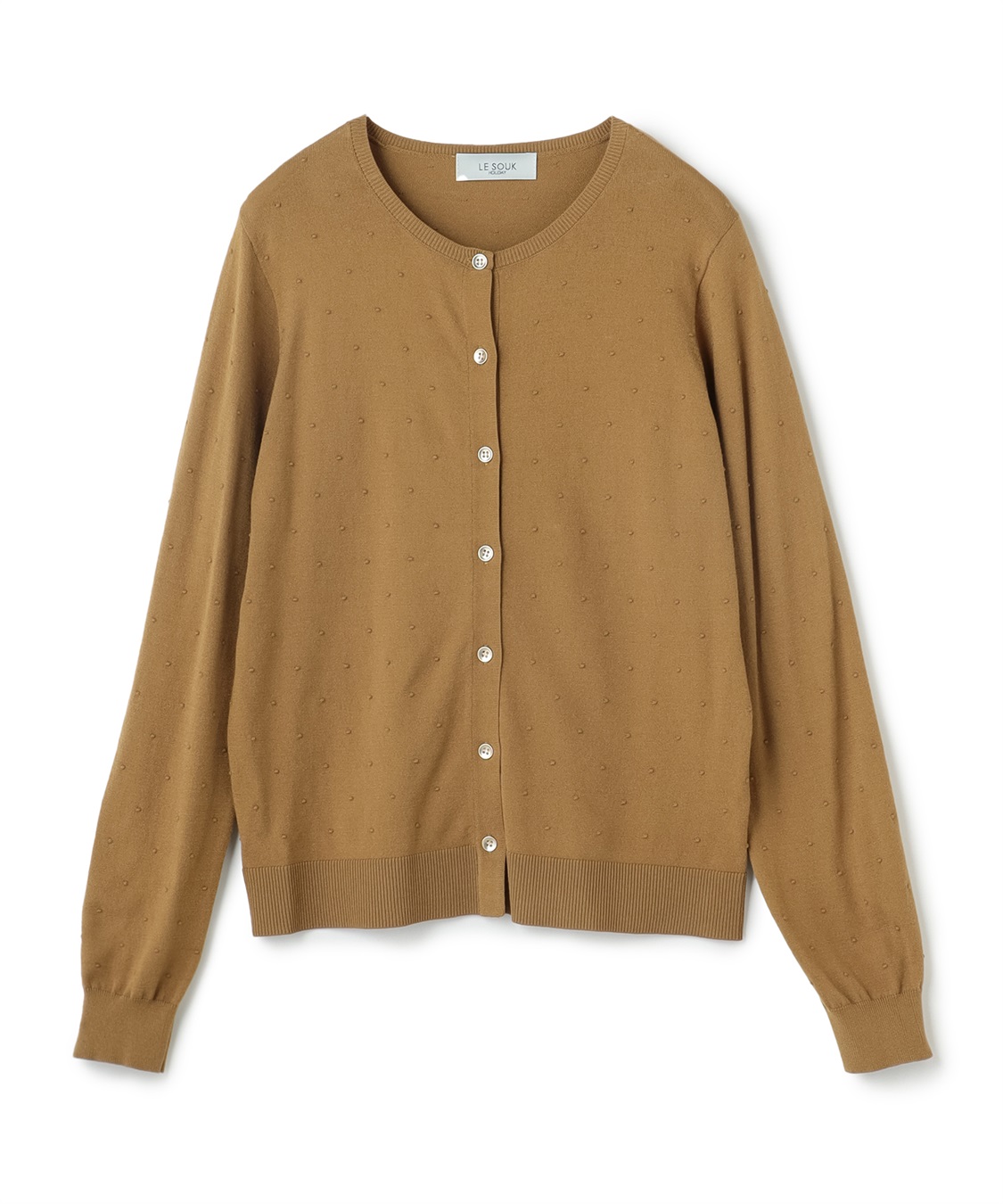 ドットジャガードカーディガン LE SOUK HOLIDAY｜クロスプラス公式通販