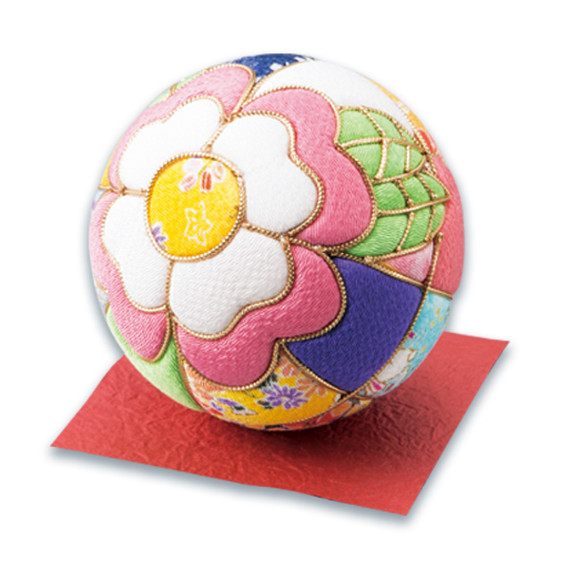 木目込み毬工作キット】ちりめん木目込みまり【国産ちりめん生地使用