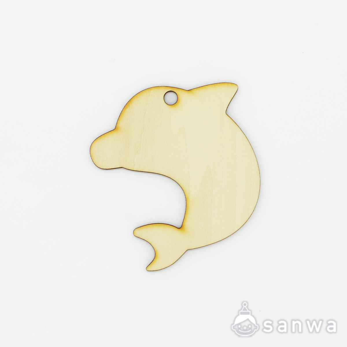 塗るだけ簡単】木のガーランド J イルカ【OEM対応商品】（300円以下