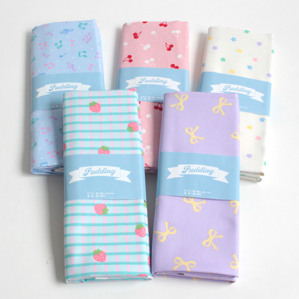 プディング オックスプリント生地 1mカット 新柄｜手芸専門店クラフト