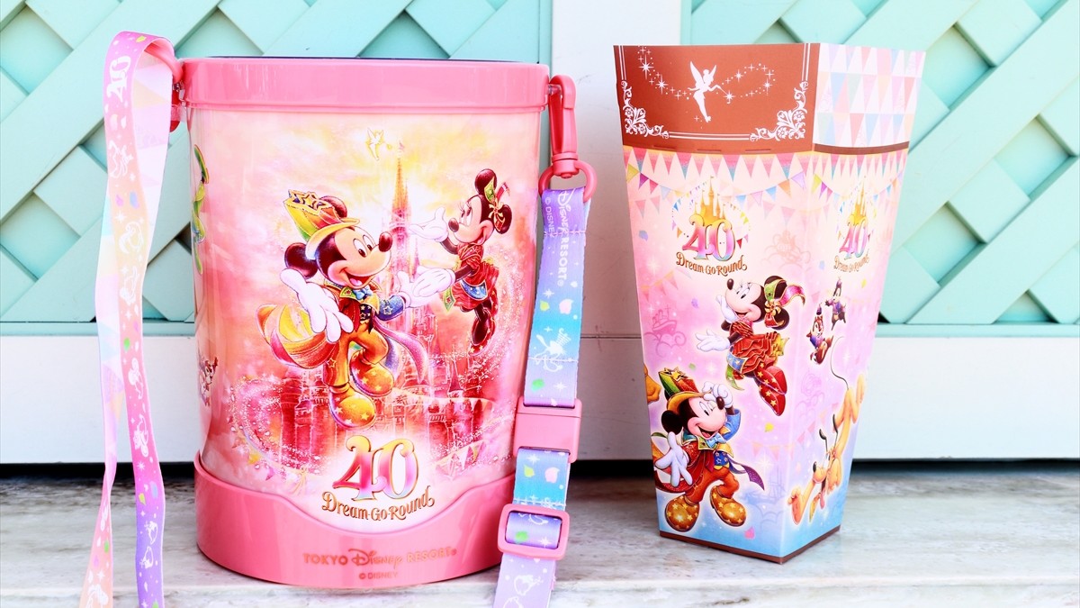 TDR40周年“光るポップコーンバケット”が可愛すぎる！ ロゴ投影できる