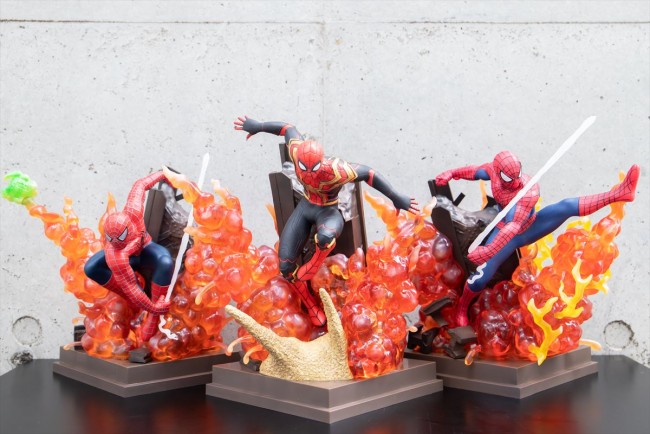 スパイダーマンNWH』Happyくじ新写真が公開！ フィギュアはどの角度