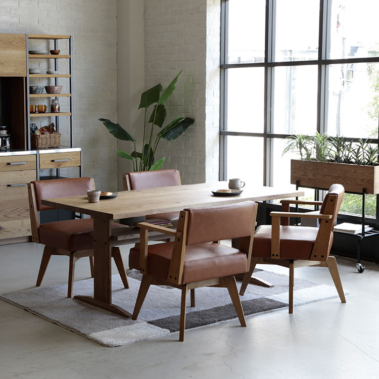 実物アップ】クラッシュゲート カインダイニングテーブル