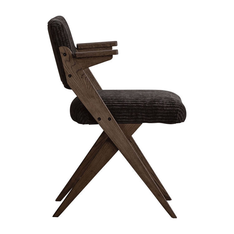 ゼットチェア 肘付 [WF-2/JACQUARD-SMOKE BK]｜チェア/スツール｜CRUSH