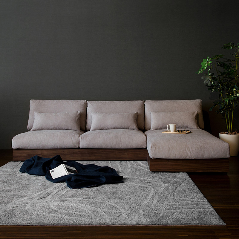 大決算セール10％オフ！】カウチソファー「Lire(リール)」/肘なし