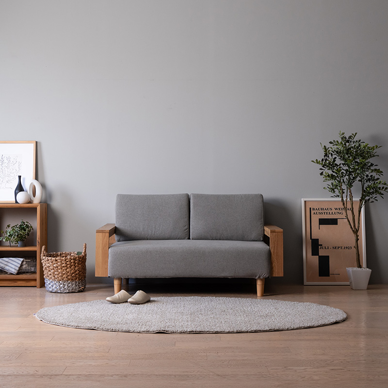 大決算セール5％オフ！】2人掛けソファー「Nicole(ニコール)」/ウッド