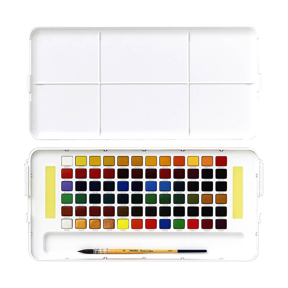 プチカラー 72色セット｜プチカラー｜水彩絵の具｜絵画用品・学用品