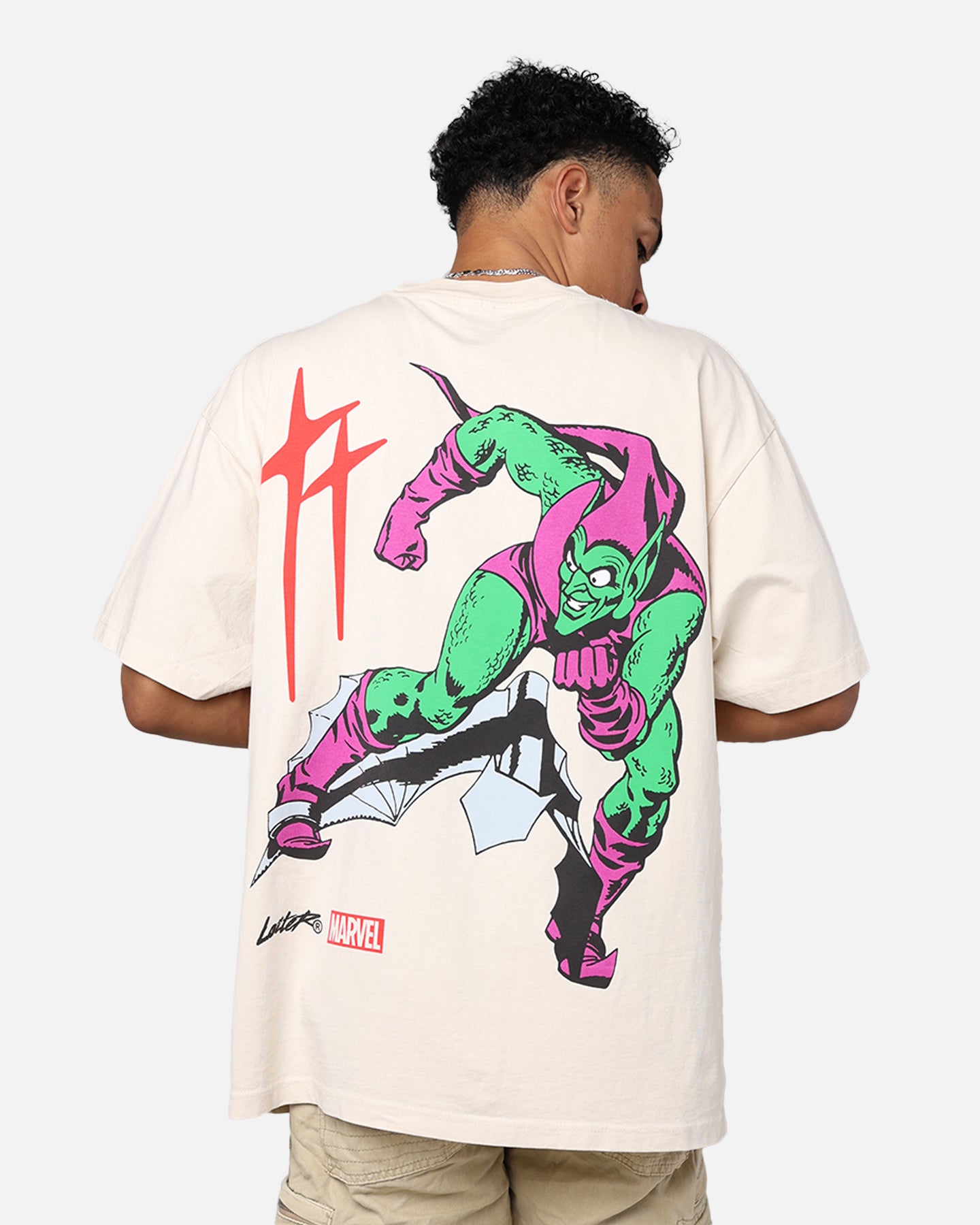 Marvel Spider-Man Green Goblin T-Shirt Off White | Culture Kings US