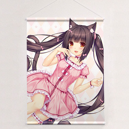 ネコぱら]描き下ろしB2タペストリー(ショコラ/パジャマ)