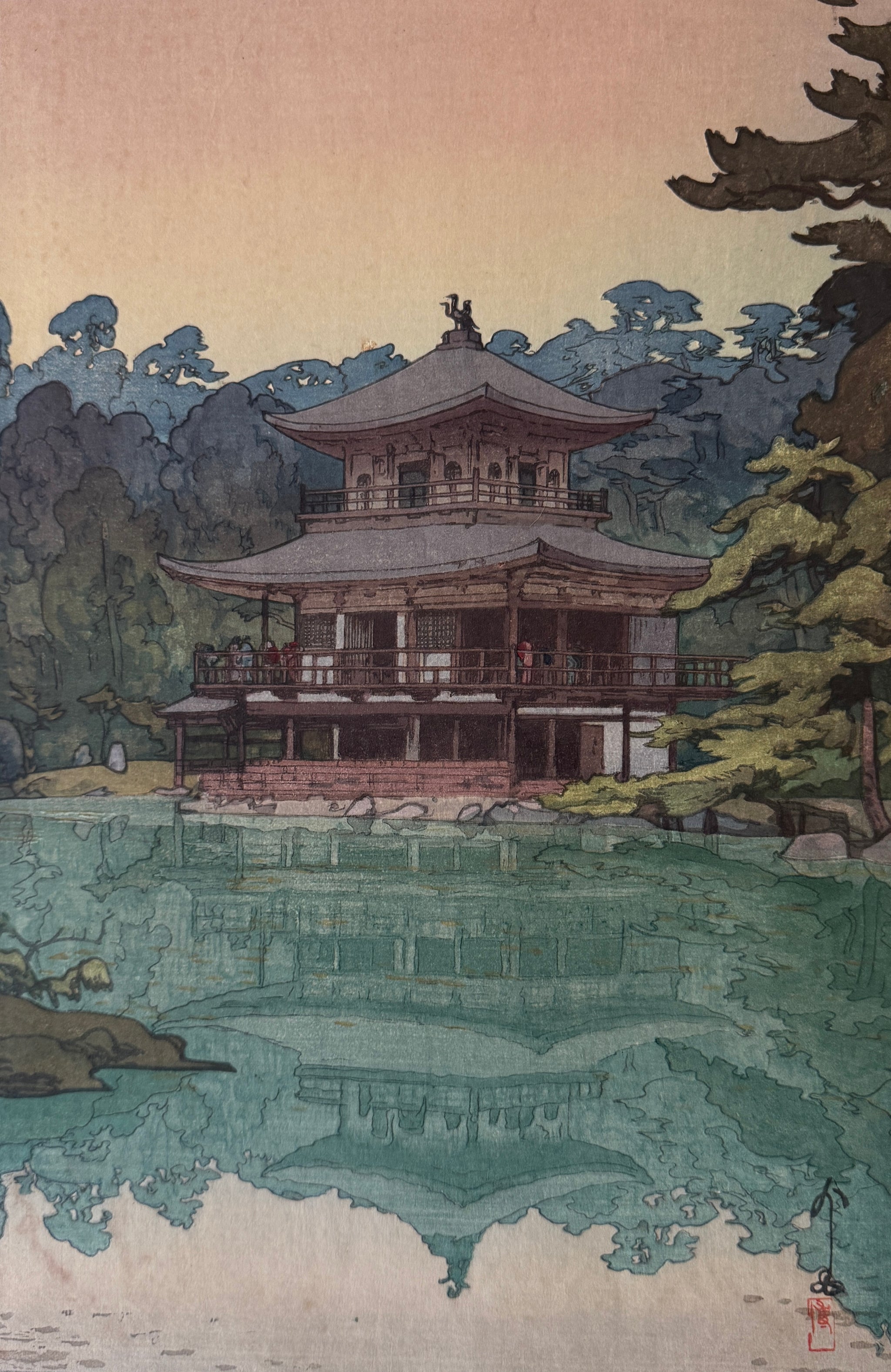 ありがとうございました【真作保証】吉田博 金閣寺 – curve-arts