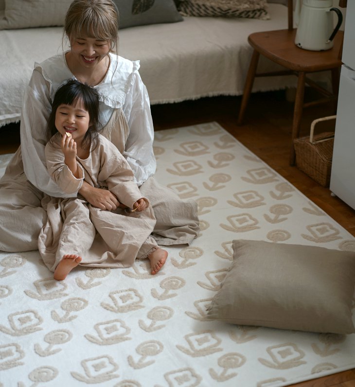 アウトレット】ラグ ふわもこ北欧ラグ(185×185cm) | cucan ネットショップ