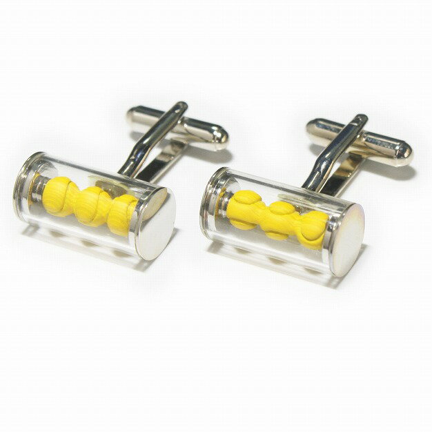 テニスボールケースカフスボタン（カフリンクス）