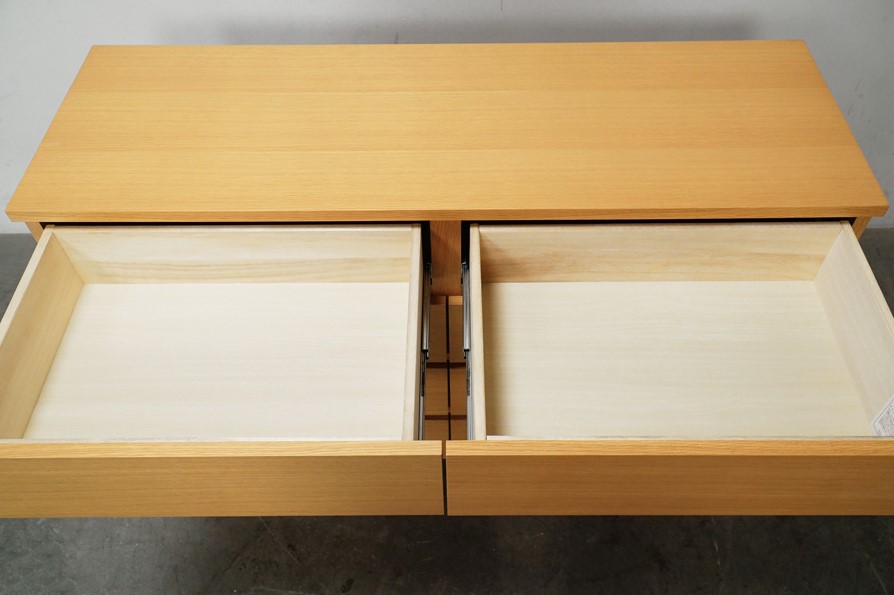 無印良品 MUJI オーク材 ワイドチェスト出張買取-アドア東京- 4段