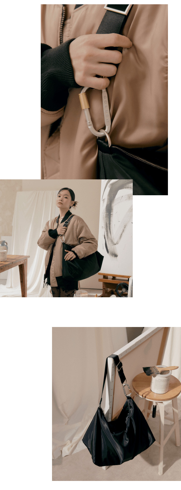 BTS JUNGKOOK Golden Shoulder Bag - A-KPOP