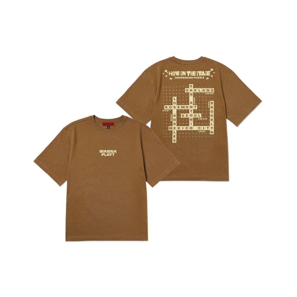 HOPE ON THE STAGE Tour T-Shirt (Brown) [2nd Preorder] - A-KPOP