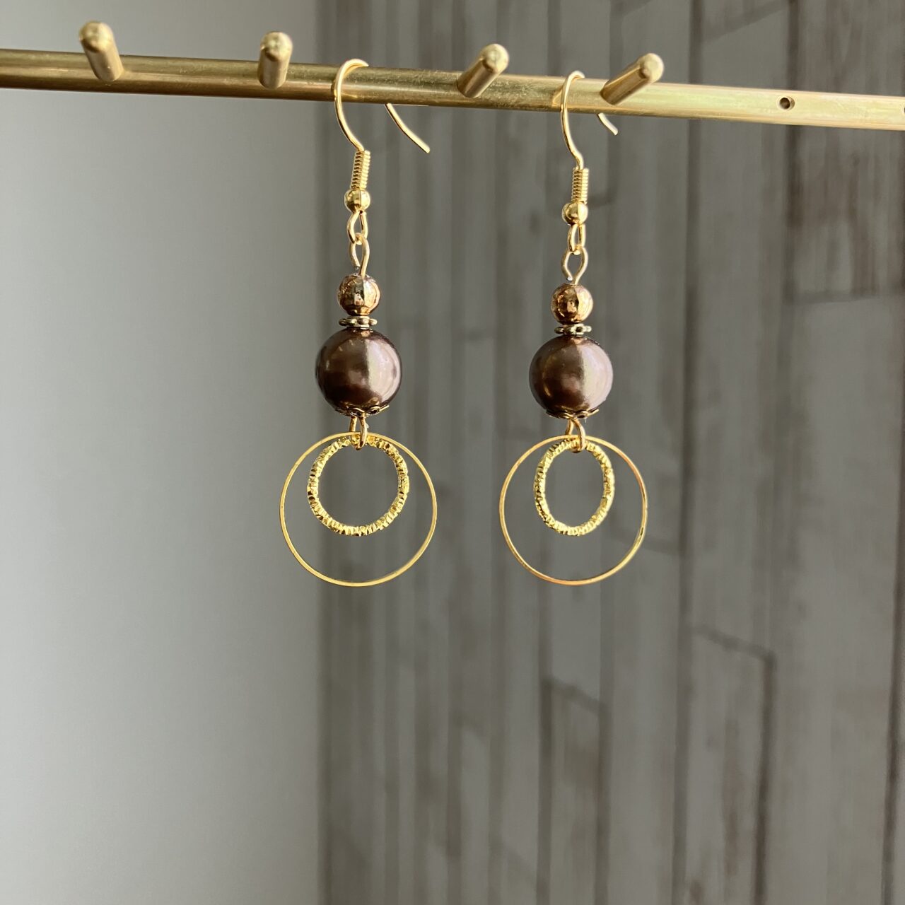 クラシック調 シンプルビジューピアス｜商品 | ハンドメイド雑貨の通販