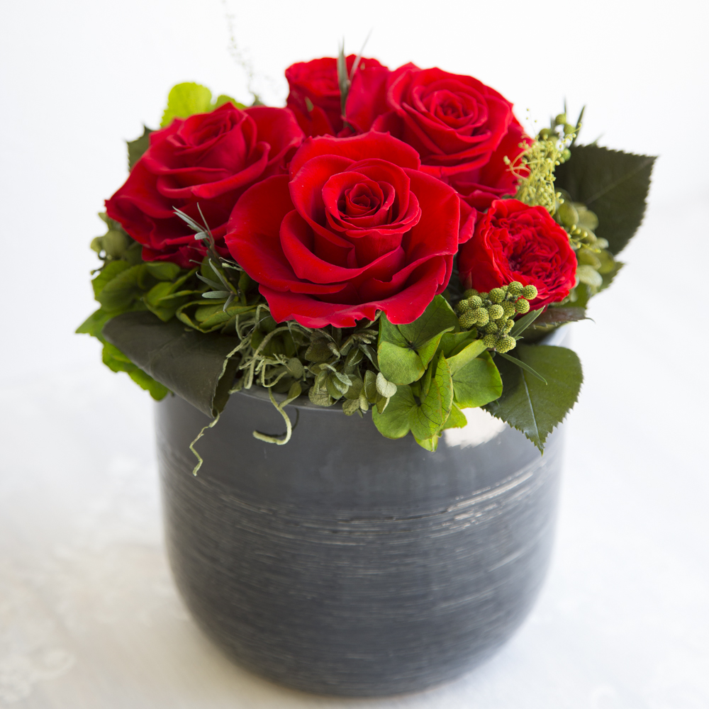 ヘブンリー(L)/レッド （プリザーブドフラワー） | 最高級プリザーブド