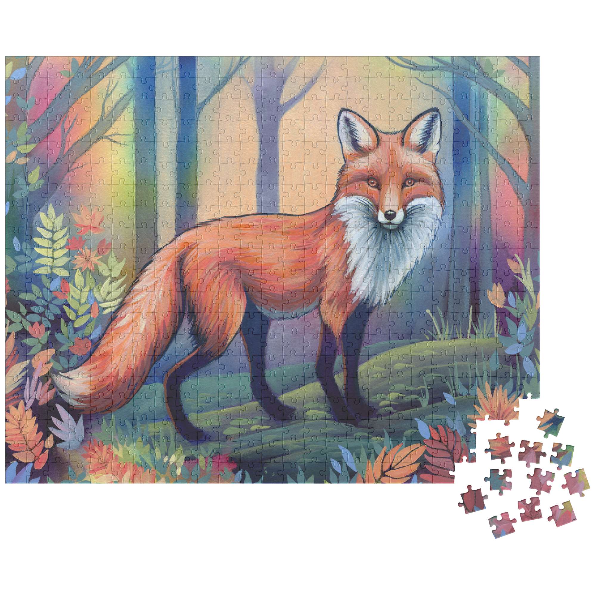 Fox Puzzle · Art by Amanda Lanford