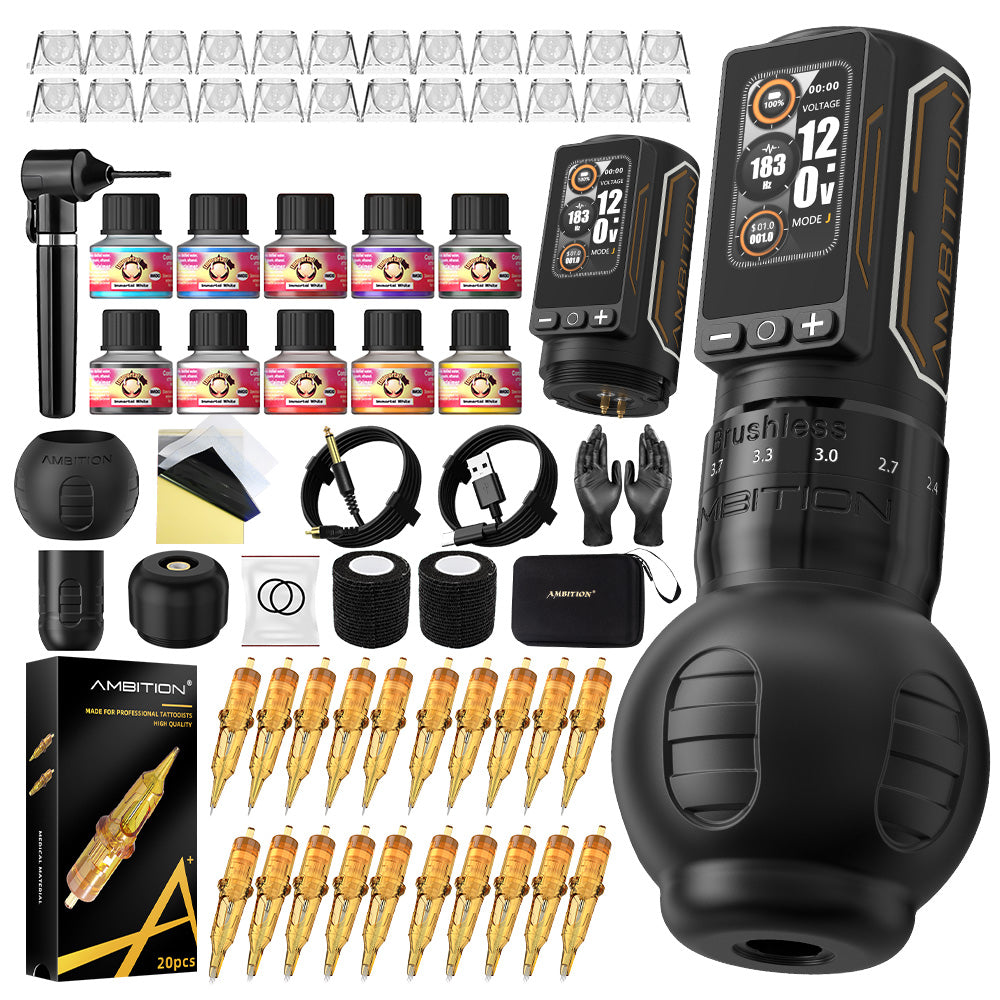 Ambition Ninja Max 280 Wireless Tattoo Machine Kit – High‑Torque