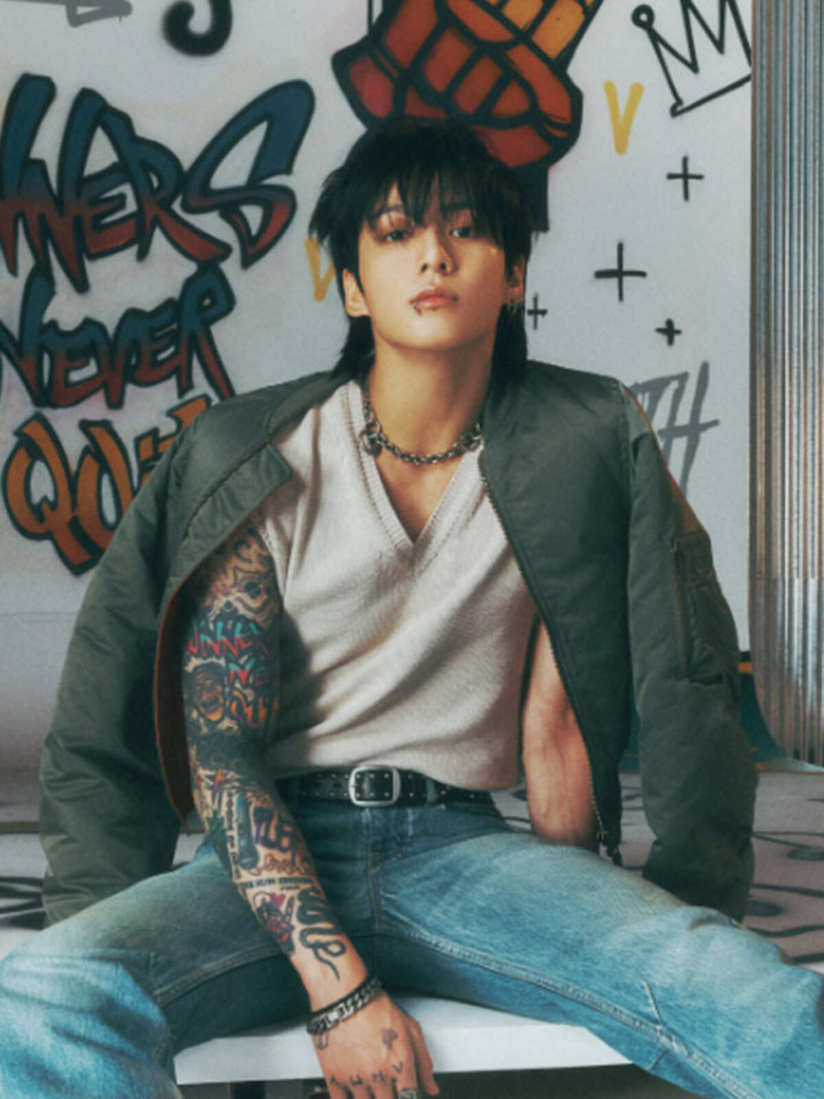 JungKook Golden Mv Bomber Jacket - Online Store