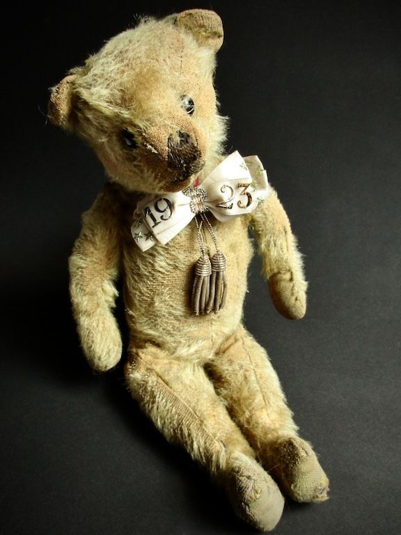 1900年代初期ブラウンモヘアテディベア