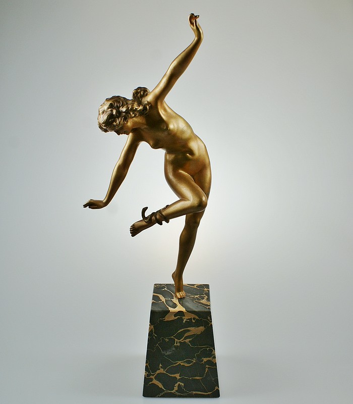 ALONZO】アロンゾ ”Eve et le Serpent” ブロンズ像 - アンティック 姉妹社