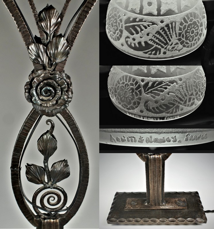 DAUM】ドーム アールデコのツインランプ - アンティック 姉妹社