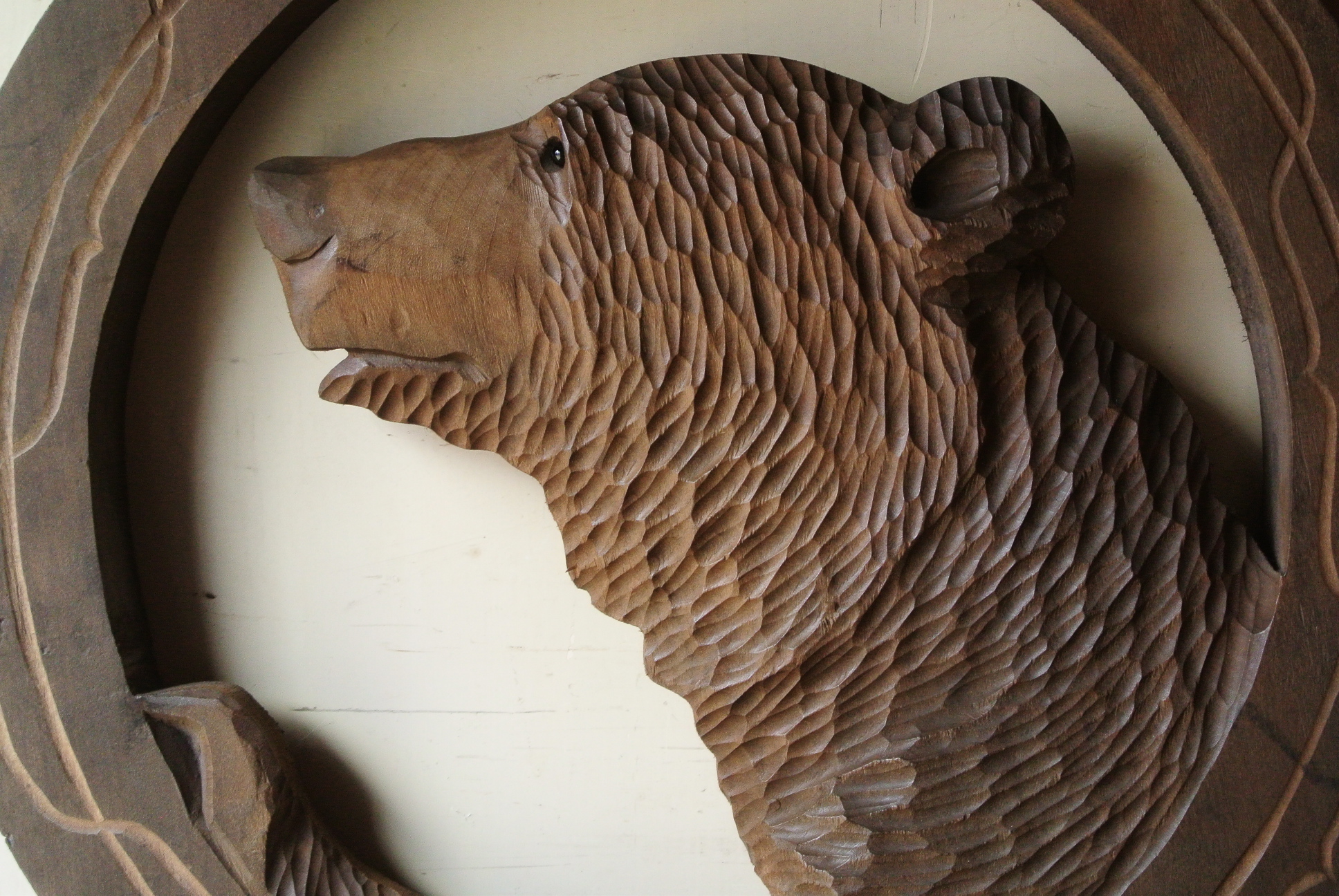 木彫り熊のレリーフ - アンティーク雑貨・古道具の札幌 アンティーク