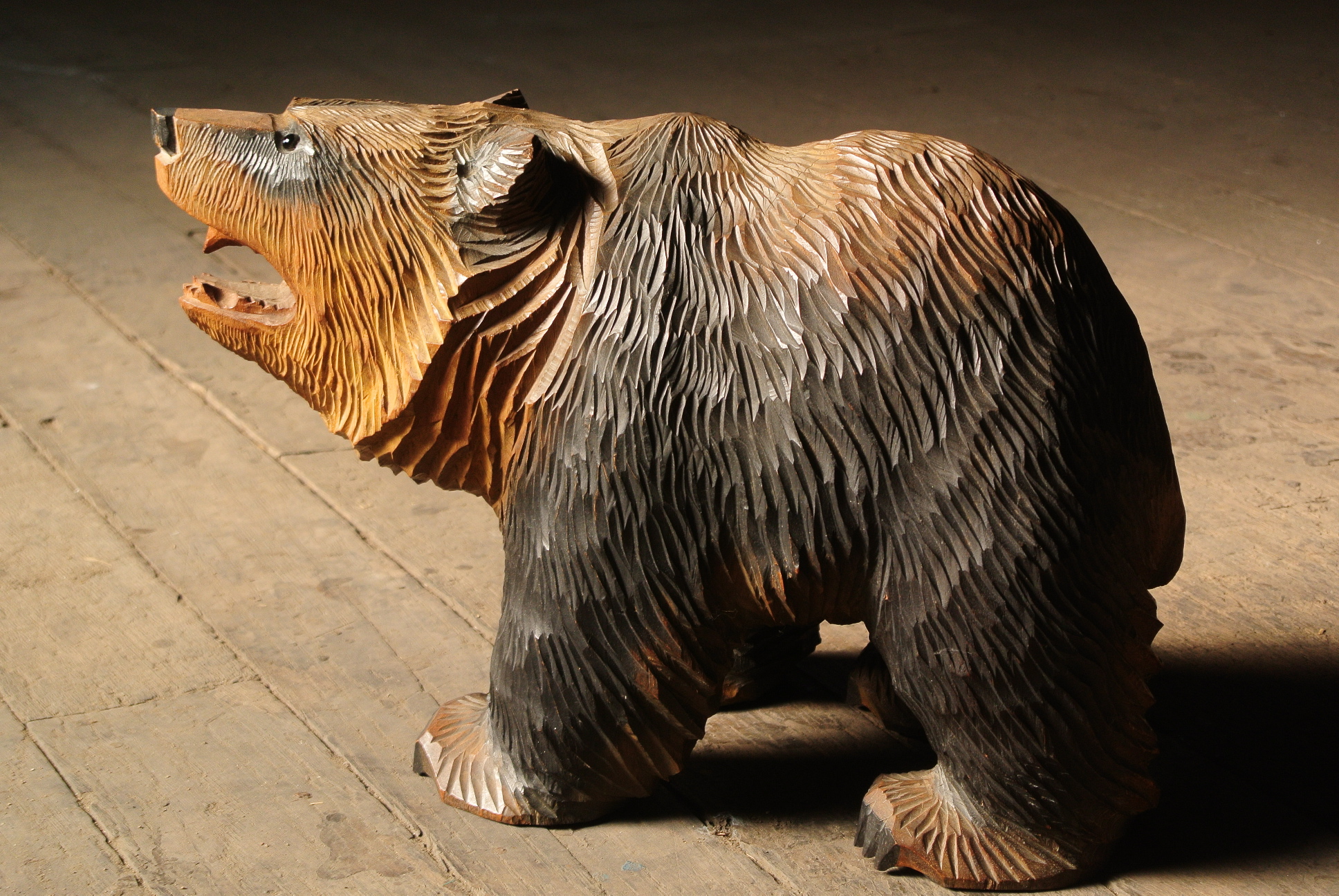 引間二郎（木歩）木彫り熊 - アンティーク雑貨・古道具の札幌