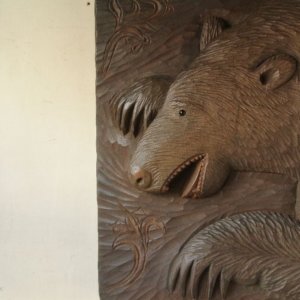 三好純男 作「ふくろう」木彫 - アンティーク雑貨・古道具の札幌