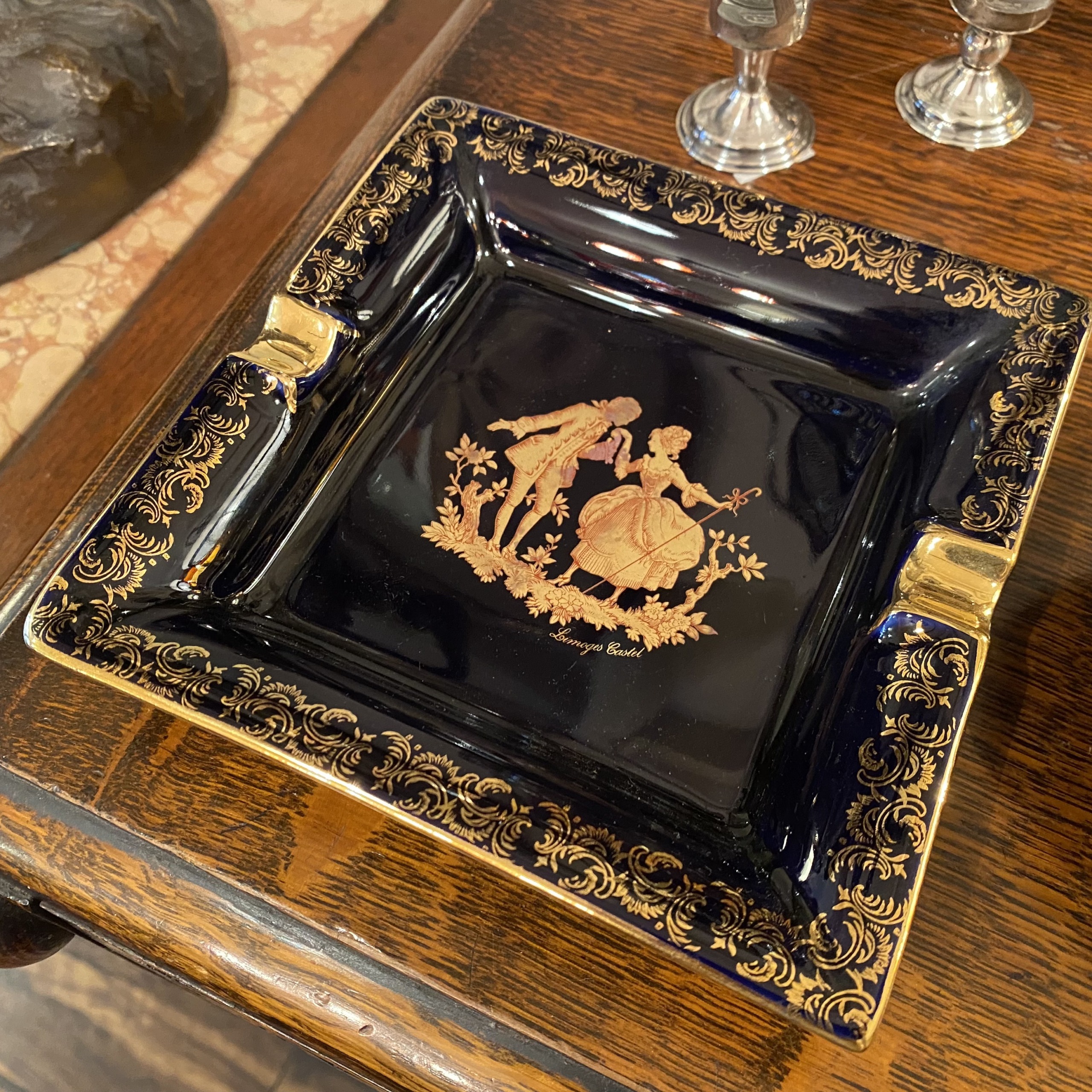 Limoges Castel France 四角灰皿 （難有り） | Antique Nanae
