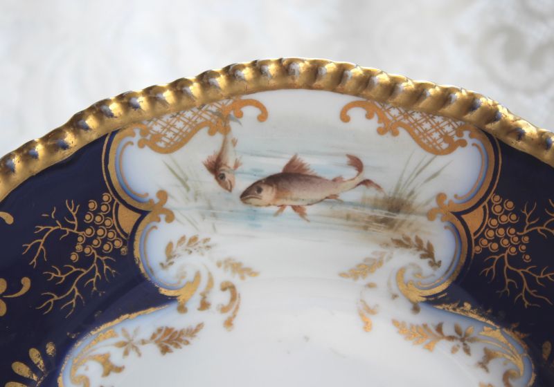 リモージュ ベルナルド お魚柄の皿 - Antiques Violetta