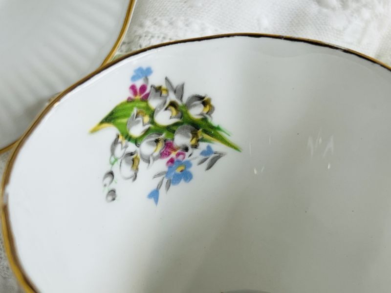 シェリー鈴蘭5客トリオセット - Antiques Violetta